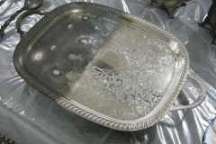 silver tray - before and after
