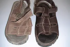 sandle - before and after